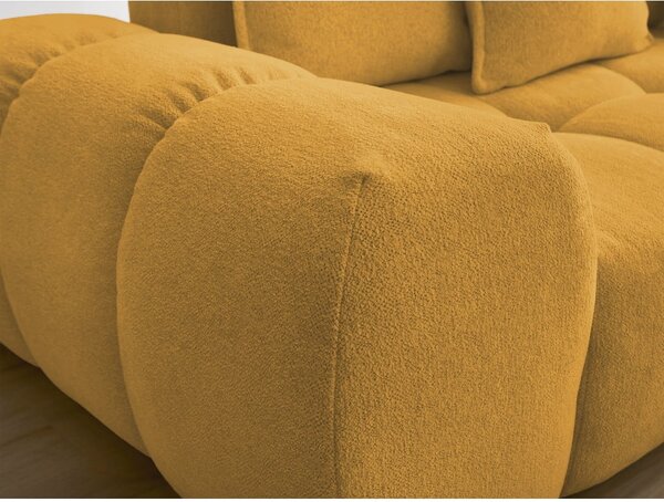 Musztardowa sofa z tkaniny szenilowej 278 cm Everest – Bobochic Paris