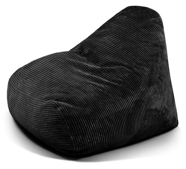 Czarny sztruksowy worek do siedzenia Snug 100 – SLOWDOWN
