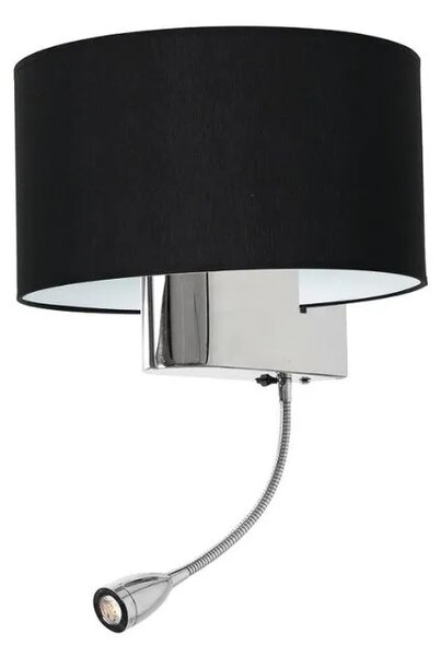 Metalowy kinkiet z led do czytania R1-N45