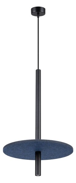 Granatowa lampa wisząca z nowoczesnym kloszem N8-D86