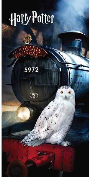 Bawełniany ręcznik dziecięcy 70x140 cm Harry Potter "Hedwig" – Jerry Fabrics