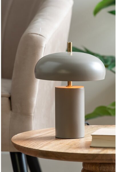 Szara lampa stołowa (wysokość 24 cm) Joya – Leitmotiv