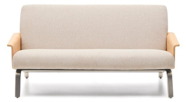 Beżowa sofa z tkaniny szenilowej 165 cm Amsen – Kave Home