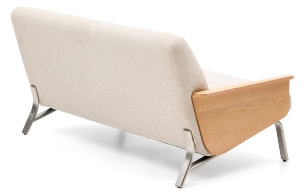 Beżowa sofa z tkaniny szenilowej 165 cm Amsen – Kave Home