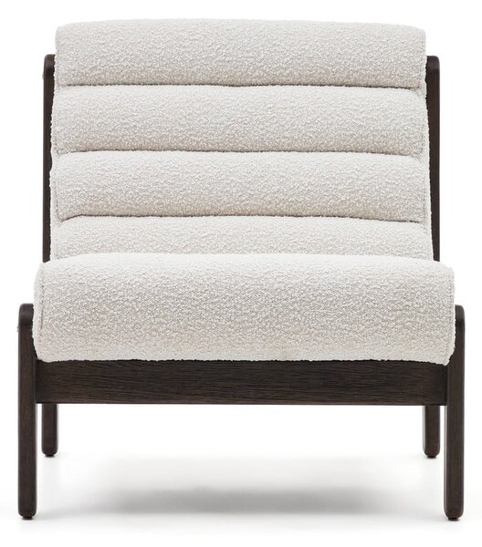 Biały fotel z materiału bouclé Magira – Kave Home
