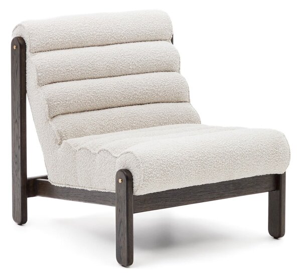 Biały fotel z materiału bouclé Magira – Kave Home