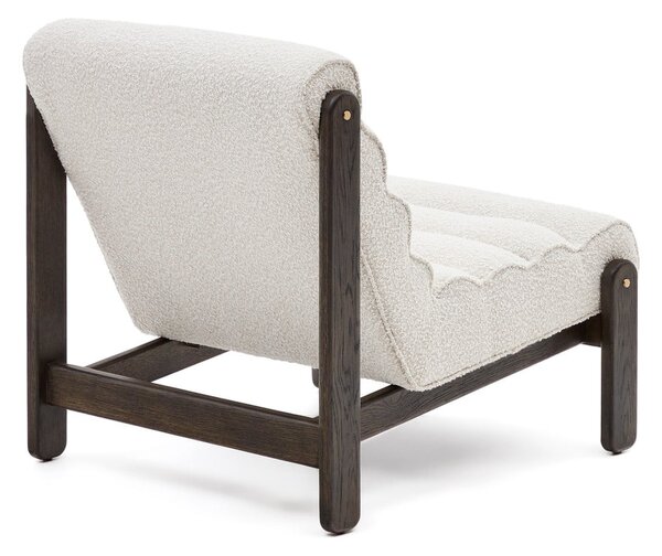 Biały fotel z materiału bouclé Magira – Kave Home