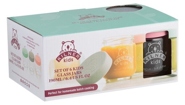 Słoiki na przeciery dla dzieci zestaw 6 szt. 190 ml – Kilner