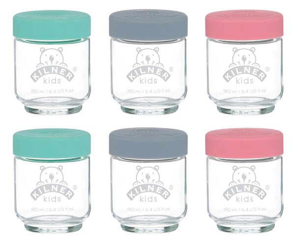 Słoiki na przeciery dla dzieci zestaw 6 szt. 190 ml – Kilner