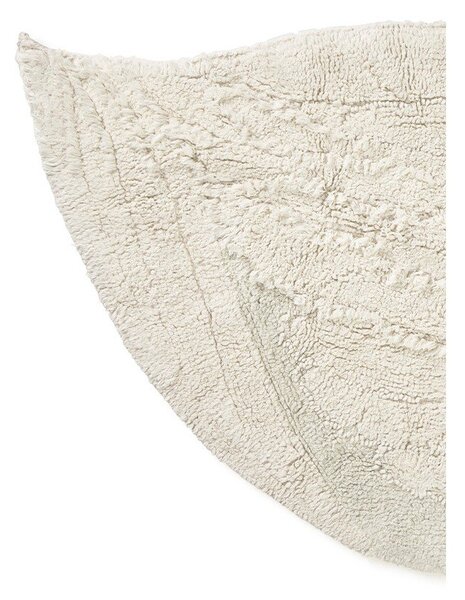 Kremowy bawełniany dywan dziecięcy tkany ręcznie odpowiedni do prania 100x120 cm Swan – Lorena Canals