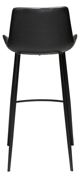 Czarny hoker z imitacji skóry DAN–FORM Denmark Hype, wys. 102 cm