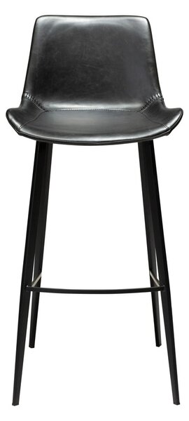 Czarny hoker z imitacji skóry DAN–FORM Denmark Hype, wys. 102 cm