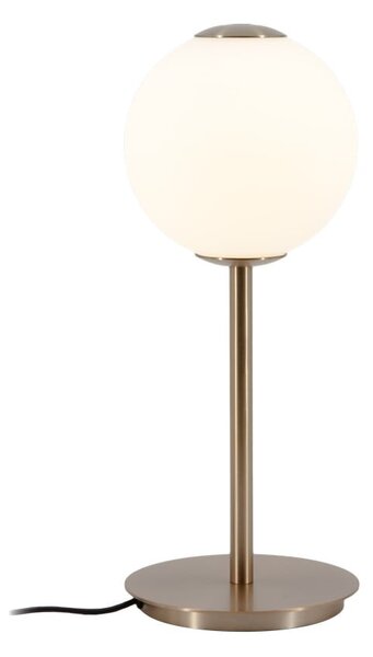 Metalowa lampa stołowa LED w kolorze mosiądzu ze ściemniaczem i szklanym kloszem (wysokość 37 cm) Audrey Table – UMAGE