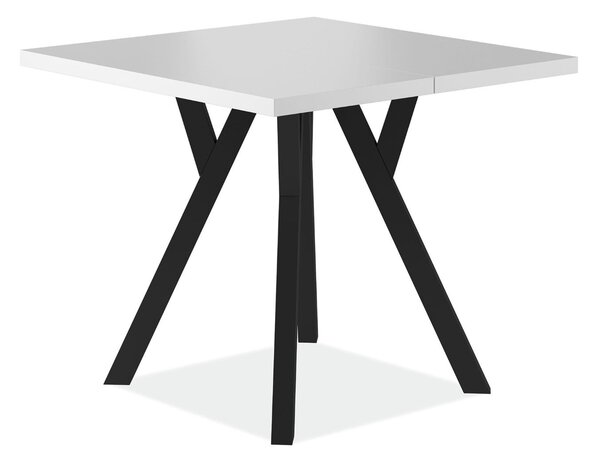 Stół rozkładany MERLIN 90(240)x90 biały mat/czarny SIGNAL