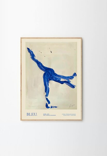 Plakat 50x70 cm Bleu – Lucrecia Rey Caro – The Poster Club