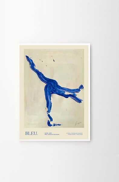 Plakat 50x70 cm Bleu – Lucrecia Rey Caro – The Poster Club