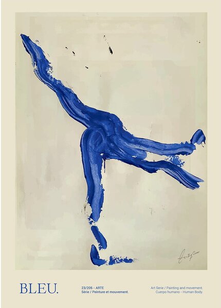 Plakat 50x70 cm Bleu – Lucrecia Rey Caro – The Poster Club