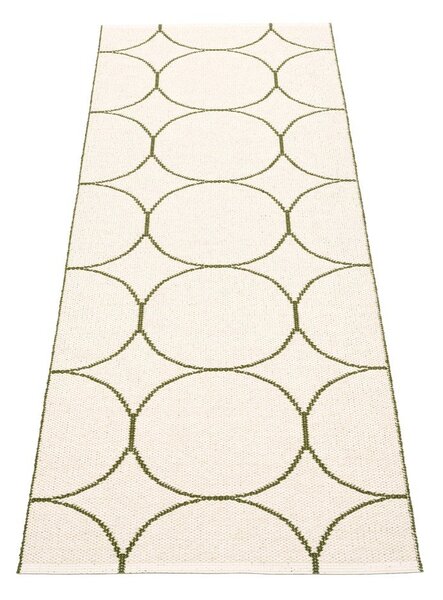 Ciemnozielony chodnik odpowiedni na zewnątrz 70x200 cm Boo Dark Olive – Pappelina