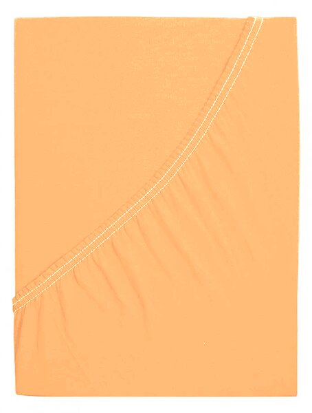 Prześcieradło jersey ALVORA 90x200 cm łososiowe