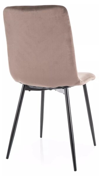 Krzesło do jadalni DAREN VELVET cappuccino