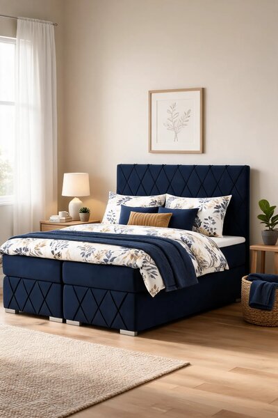 Podwójne łóżko boxspring 140x200 K4-N15
