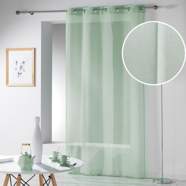 Jasnozielona firanka 140x280 cm Telma – douceur d'intérieur