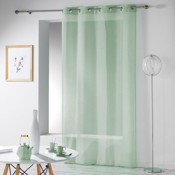 Jasnozielona firanka 140x280 cm Telma – douceur d'intérieur