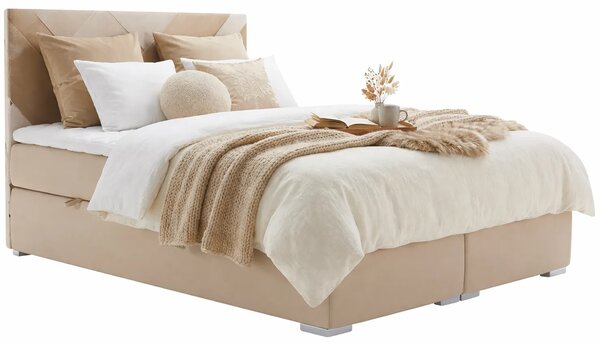 Łóżko boxspring z zagłówkiem 140x200 W7-C62