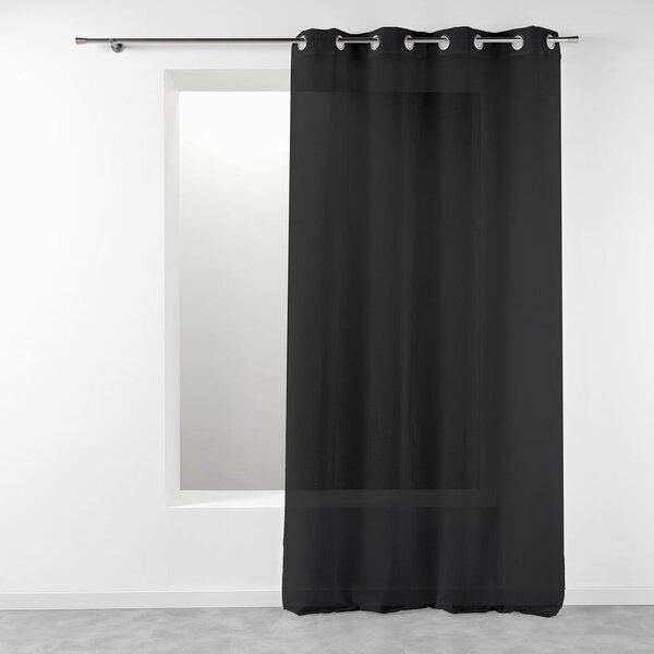 Czarna firanka 140x280 cm Telma – douceur d'intérieur