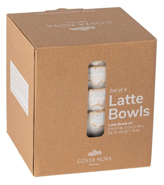 Białe kamionkowe miski zestaw 4 szt. ø 15 cm Latte – Costa Nova