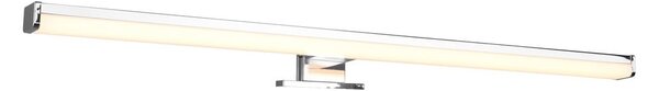 Kinkiet LED w kolorze błyszczącego srebra (dł. 60 cm) Lino – Trio