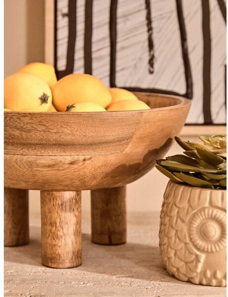 Drewniana misa w naturalnym kolorze ø 27 cm Kara – Premier Housewares