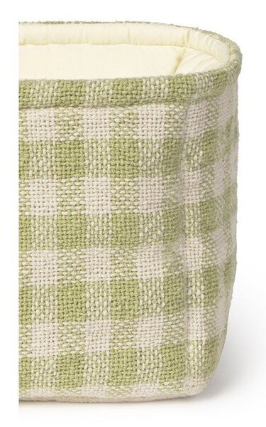 Jasnozielony tekstylny dziecięcy kosz na zabawki 30x20x20 cm Swan Matcha – Lorena Canals