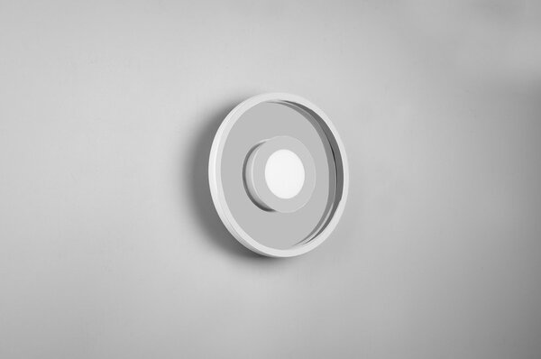 Metalowa lampa sufitowa LED w kolorze błyszczącego srebra ø 30 cm Ascari – Trio