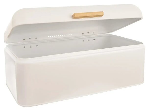 Whiteline Chlebak 42 × 24 × 16,5 cm, metal/bambus ORION 152460