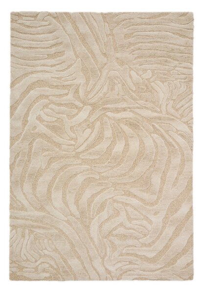 Beżowy dywan z mieszanki wełny tkany ręcznie 160x230 cm Tribet – Kave Home