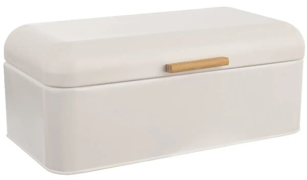 Whiteline Chlebak 42 × 24 × 16,5 cm, metal/bambus ORION 152460