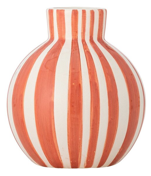 Pomarańczowy ręcznie malowany wazon z dolomitu (wysokość 11 cm) Fian – Bloomingville