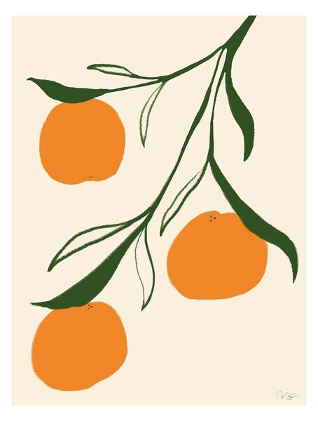 Plakat 30x40 cm Orange – Anna Mörner – The Poster Club