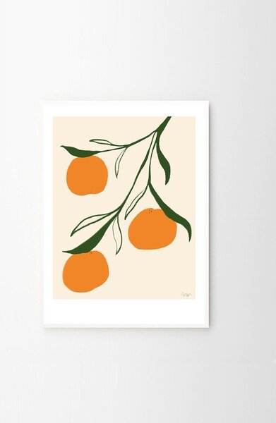 Plakat 30x40 cm Orange – Anna Mörner – The Poster Club