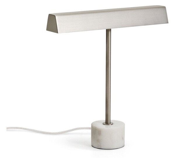 Metalowa lampa stołowa w kolorze srebra (wysokość 32,5 cm) Lynor – Kave Home