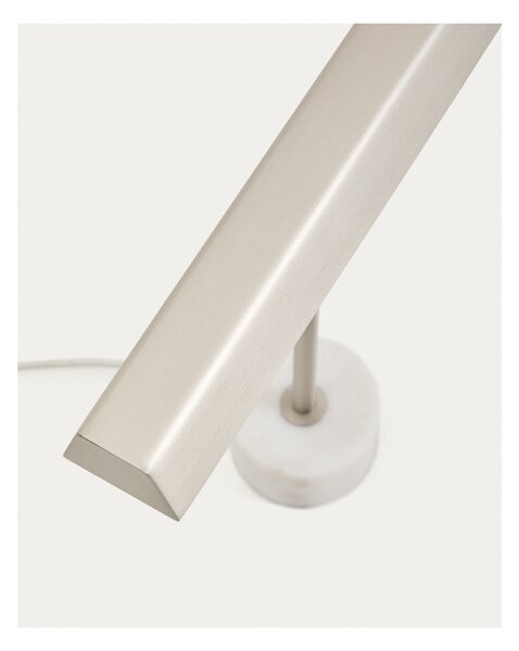 Metalowa lampa stołowa w kolorze srebra (wysokość 32,5 cm) Lynor – Kave Home