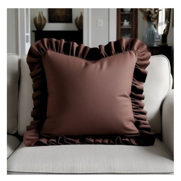 Poszewka na poduszkę z mieszanki bawełny 40x40 cm Ruffled – Mila Home