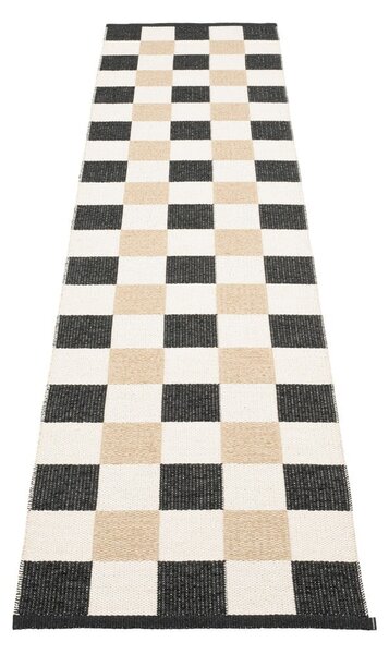 Czarno-kremowy chodnik odpowiedni na zewnątrz 70x300 cm Pix Black Vanilla – Pappelina