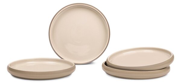 Beżowe kamionkowe talerze zestaw 4 szt. ø 22 cm Terra Rondo – Bonami Selection