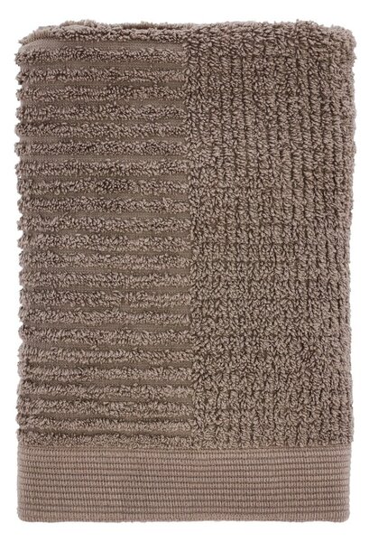 Szarobrązowy bawełniany ręcznik frotte 50x70 cm Classic – Zone