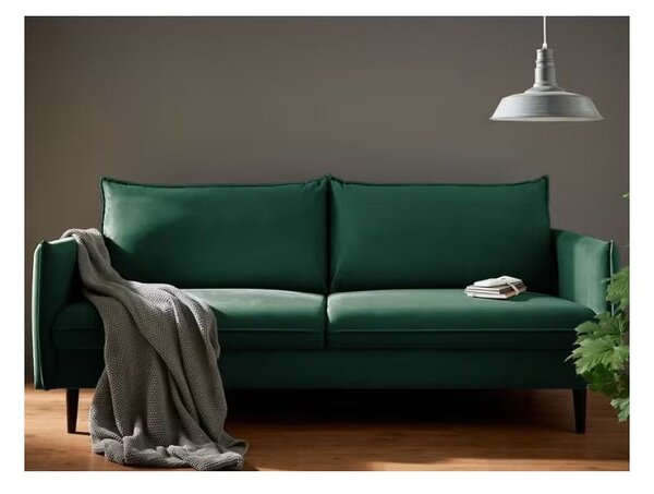 Ciemnozielona aksamitna sofa 203 cm Juli – Ropez