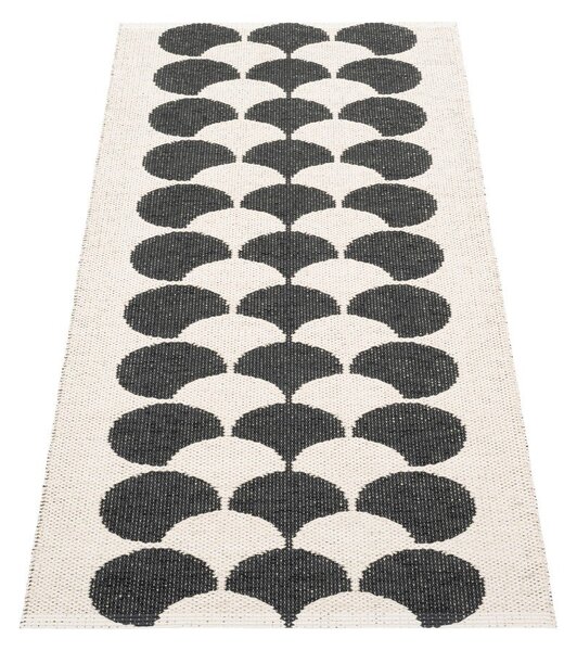 Czarny/kremowy chodnik odpowiedni na zewnątrz 70x150 cm Poppy Black Vanilla – Pappelina