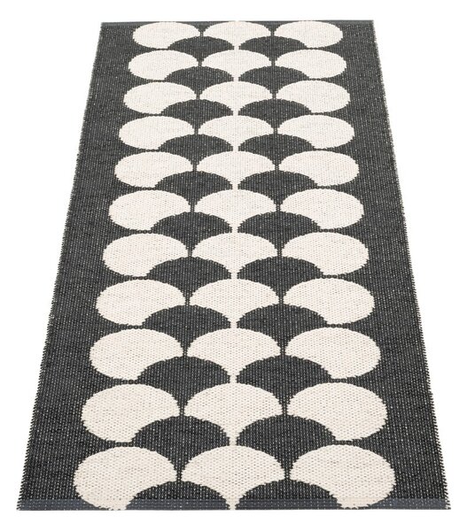 Czarny/kremowy chodnik odpowiedni na zewnątrz 70x150 cm Poppy Black Vanilla – Pappelina