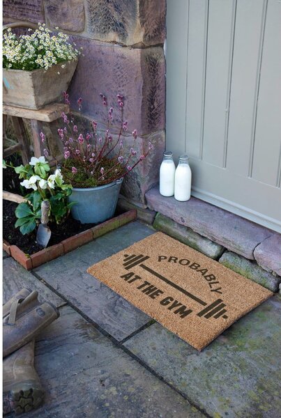Wycieraczka z włókna kokosowego 40x60 cm Probably At The Gym – Artsy Doormats